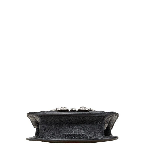 GUCCI Authentic Black Leather Shoulder Bag - Picture 3 of 16